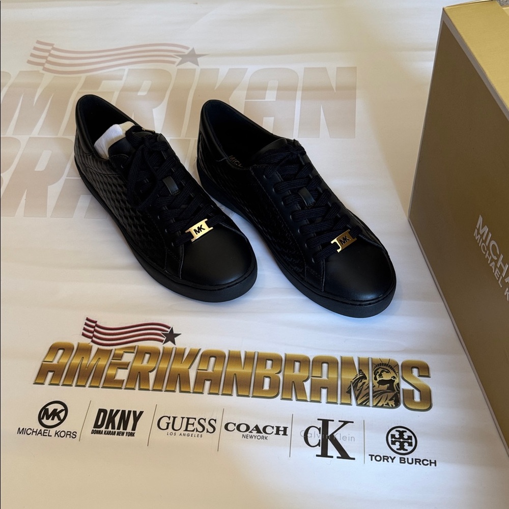 Michael Kors Colby Sneakers EMB Leather With Original Box